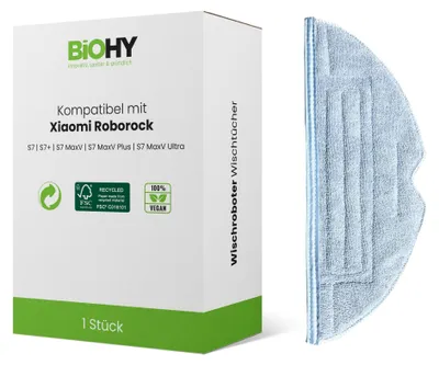 Productafbeelding van BiOHY microvezel schoonmaakdoekjes voor Roborock schoonmaakrobots, accessoire voor Roborock S7, per stuk
