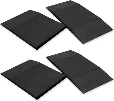 Produktbild von Reifenschoner Set Classic, Reifenbett Reifenwiege aus Gummigranulat (schwarz)