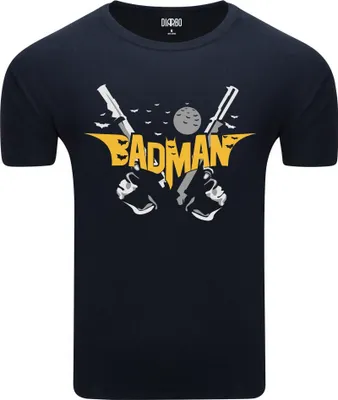 Obrázok produktu pre Diarbo pánske tričko s vtipnou potlačou Batman-Badman tmavo modré veľkosť XXL
