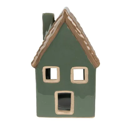 Immagine prodotto di Clayre & Eef portacandele casa 15 cm porcellana verde