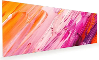 Produktbild von Küchenrückwand Spritzschutz Glas mit Motiv Pinselstriche 40 x 40 cm