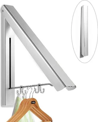 Produktbild von Kleiderhaken Klappbar Aussenbereich Wäschelüfter für Ecken, Balkon
