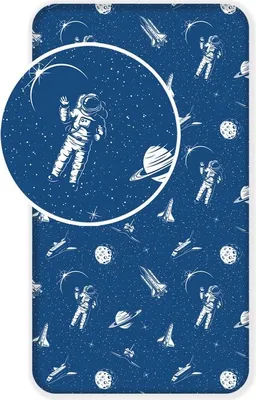 Produktbild von Space Spannbettuch  Einzel - 90 x 200 cm - Baumwolle