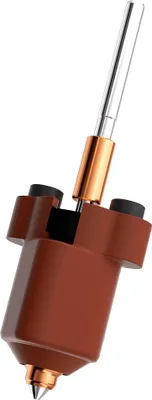 A close-up studio shot of a 3D printer hotend kit.
