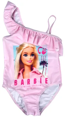 Produktbild von Badeanzug Barbie mit Rüschen Rosa 98-104 cm