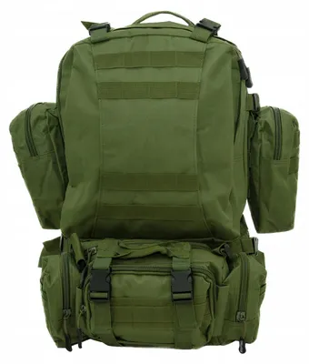 Imagen del producto de OFFLANDER, Mochila de trekking para supervivencia, 38 litros, color verde