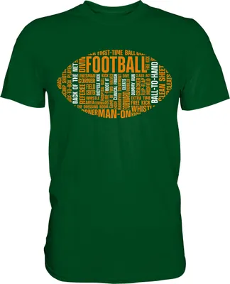 Produktbild von American Football T-Shirt – Bottle Green / L
