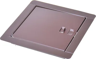 Obrázok produktu pre Aqbau® Komínové dvierka Revízne dvierka Komínové dvierka Revízna klapka Údržbové dvierka Kov Hnedá 14 x 14 cm