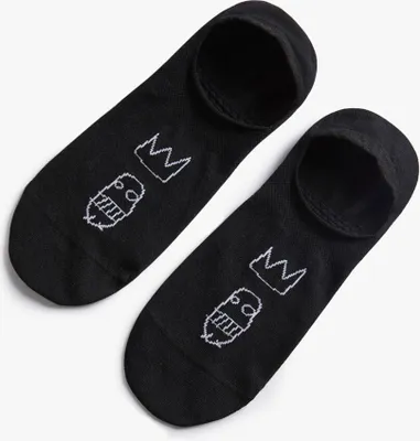 Image de Jimmy Lion Basquiat Sugar Ray Chaussettes invisibles Noir EU 44-46 Homme Noir EU 44-46