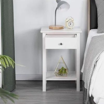 Productafbeelding van Zijtafel 40x30x61 cm, universele nachtkastje, bedkast