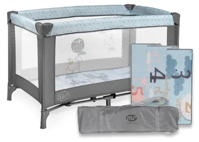 Produktbild von Leichtes, tragbares Babybett mit Matratze und Tragetasche
