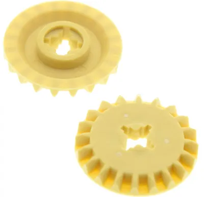Obrázek produktu pro 2x ozubené kolo Lego Technic 20Z béžové 20 zubů kolečka typ1 31313 4514557 32198