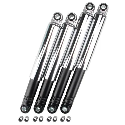 Zdjęcie produktu dla Zestaw obniżający amortyzator czarny/chrom 260 mm + 290 mm do Simson Schwalbe KR51 Star