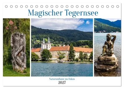 Produktbild von Magischer Tegernsee (Tischkalender 2027 DIN A5 quer), CALVENDO Monatskalender