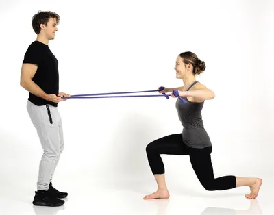 Produktbild von TOGU Theragymband Fitnessband 650024 blau stark 120cm
