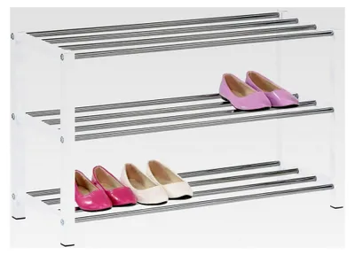 Produktbild von Schuhregal Dublin mit 3 Ablagen in Weiß
