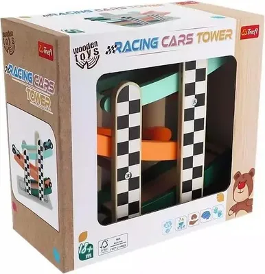 Immagine prodotto di Giocattolo di legno - Auto da corsa a torre TREFL