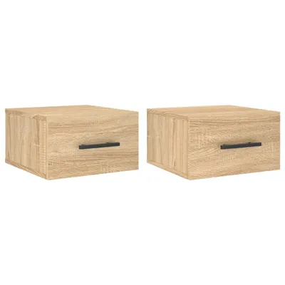 Obrázek produktu pro vidaXL Nástěnné noční stolky 2 ks Dub Sonoma 35x35x20 cm