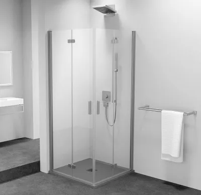 Produktbild von Polysan ZOOM Rechteckige Duschkabine 700x900mm, Eckeinstieg
