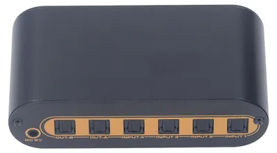 Zdjęcie produktu dla Cyfrowy przełącznik audio optycznego - 4x2 z pilotem