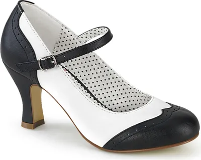 Produktbild von FLAPPER-25 Damen Pumps von Pin Up Couture, Schwarz-Weiß EU 38, US 8