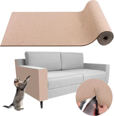 Imagen del producto de Alfombra antideslizante autoadhesiva, de 40 x 200 cm, de fieltro, para gatos