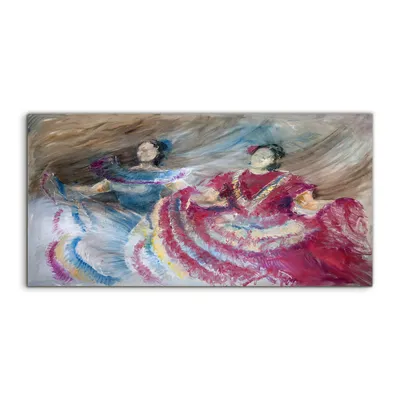 Produktbild von Coloray Canvas 120x60  Wandbild Leinwand Bilder Malerei Spanische Tänzerinnen & Tänzer