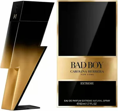 A product shot of a perfume bottle and its packaging.
