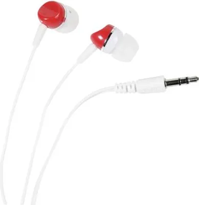 Image de ViVanco™Colour Buds Casque d'écoute intra-auriculaire filaire Musique Rouge, Blanc