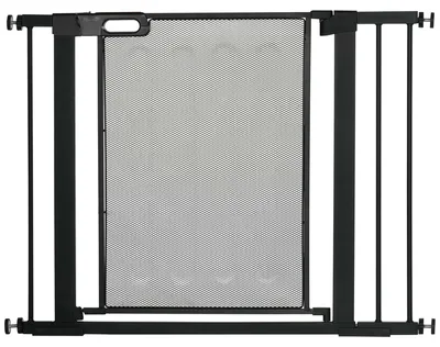 Produktbild von Türschutzgitter Türgitter ohne Bohren für Breiten 75-103 cm Schwarz
