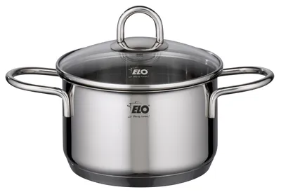 Produktbild von ELO Rubino Topfset Edelstahl Volumenskala Induktion silberfarben 5-teilig