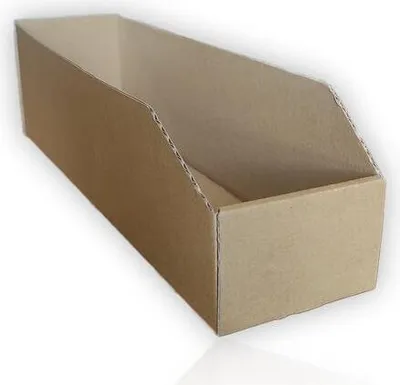 Produktbild von Lager Regalkarton, Lagerbox aus Karton, 401 x 101 x 112 / 69 mm, 500 Stück