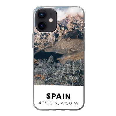 Produktbild von MuchoWow® Handyhülle Schutzhülle Hülle für iPhone 12 Spanien - Berge - Sommer Silikon Softcase Handy Hülle - Schutzhülle