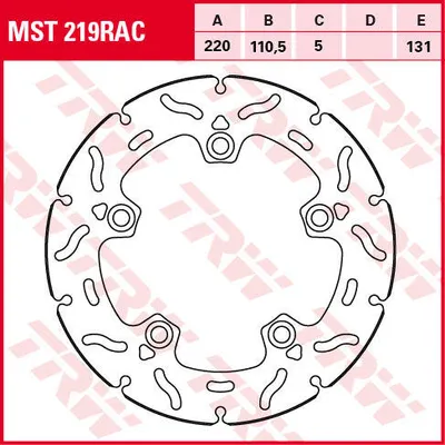 Produktbild von TRW Bremsscheibe Sportiv starr MST219RAC GSX-R1000 WDM0