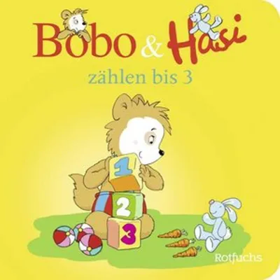 Produktbild von Bobo & Hasi Kinderbuch: Zählen lernen bis 3 – Mit Beispielen wie 1 Mama, 2 Bananen, 3 Autos