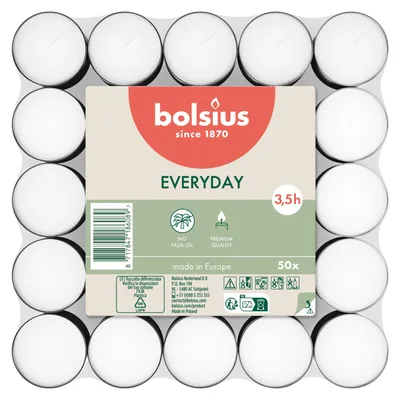 Produktbild von Bolsius Waxinelights - 50x Stuck - 3,5 Brennstunden - Kerzen - Lichter