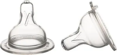 Produktbild von Canpol 2er-Pack Weithals-Silikonsauger Schnellfluss Gre 21/730 fr Babyflaschen