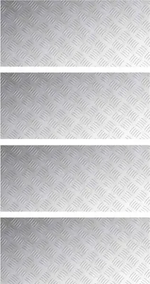 Produktbild von vidaXL Treppe Tritt Rechtwinklig 4 pcs Silber 90 x 40 cm Aluminium