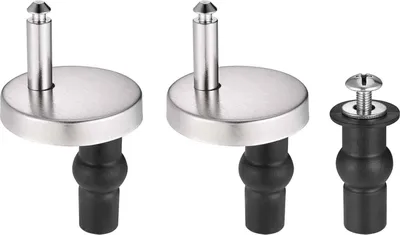 Produktbild von 2 Stück Schrauben für Toilettensitz, Scharnier für Toilettendeckel Befestigung WC-Sitze Klodeckel Edelstahl, Toiletten Sitz Reparatur Teile, Toiletten Sitz Schrauben Zubehör