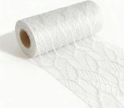 Produktbild von Tischläufer Nature Line White - weiß 15cm x 15m