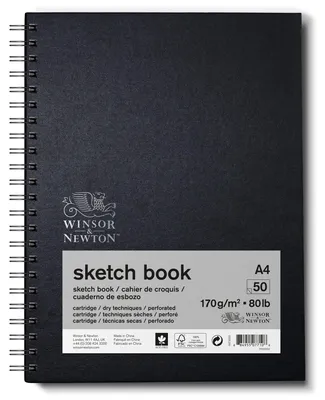 Productafbeelding van Sketsboek WINSOR & NEWTON, spiraalgebonden, A4, 50 bladzijden