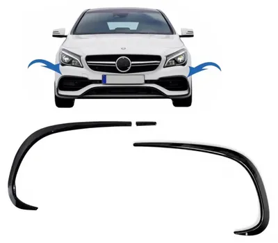 Productafbeelding van Voorbumperspoilers, zijschermen en achtervleugels voor Mercedes CLA W117 C117 X117, modeljaren 2016-2018.
