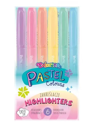 Zdjęcie produktu dla Zakreślacze Colorino 6 szt pastel 84965PTR