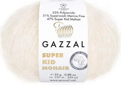 Produktbild von Gazzal Mohair Merino 64436 Handstrickgarn Lace 25 g 237 m Halva-Beige