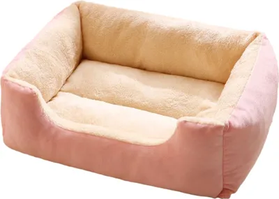 Produktbild von Plüsch-Haustiernest, orthopädisches Hundesofabett für kleine und mittelgroße Hunde, weiche Katzencouch, waschbares Katzen-/Welpenschlafbett