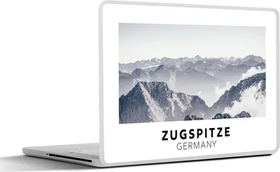 Produktbild von MuchoWow® Laptop Aufkleber Sticker Cover Deutschland - Berge - Schnee 32.5x23.5 cm - Sticker für Laptop - Selbstklebend