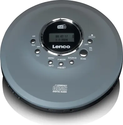 Produktbild von Lenco CD-400GY - Tragbarer CD/MP3-Player für CD, CD-R, CD-RW