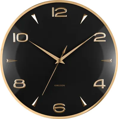 Produktbild von Karlsson – Wanduhr Sienna Glow – Schwarz – Ø40,6 cm