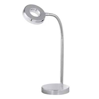 Obrázek produktu pro Krásná stolní LED lampa s ohebným ramenem v lesklém chromu Stolní lampa do kanceláře