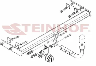 Produktbild von STEINHOF V-280 Anhängerkupplung 1800kg Max für VOLVO V40 Schrägheck (525, 526) V40 Cross Country (526) V40 Kasten / Schrägheck (525, 526)